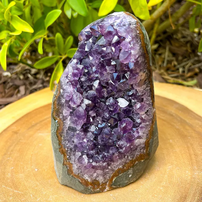 Magic Crystals Charm Necklaces Polished Cathedral Amethyst Cluster