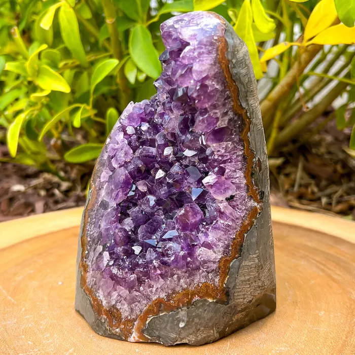Magic Crystals Charm Necklaces Polished Cathedral Amethyst Cluster