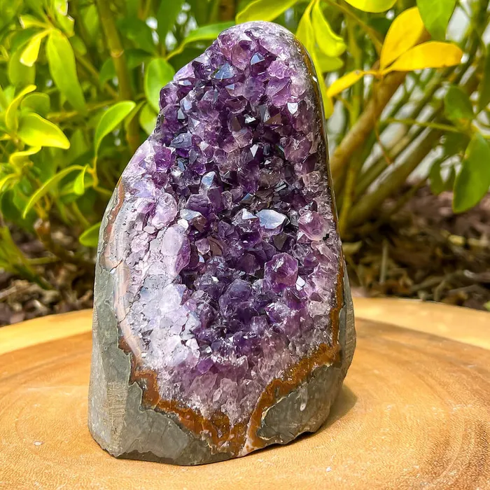 Magic Crystals Charm Necklaces Polished Cathedral Amethyst Cluster