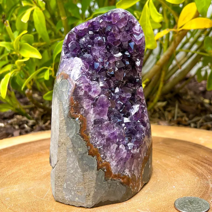 Magic Crystals Charm Necklaces Polished Cathedral Amethyst Cluster