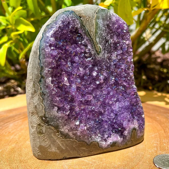 Magic Crystals Charm Necklaces Polished Cathedral Amethyst Cluster