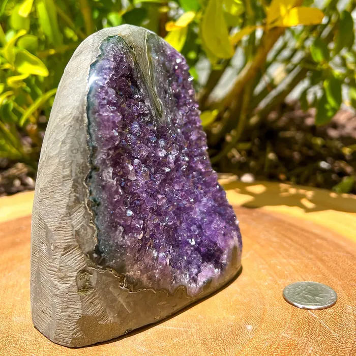 Magic Crystals Charm Necklaces Polished Cathedral Amethyst Cluster