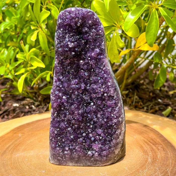 Magic Crystals Charm Necklaces Polished Cathedral Amethyst Cluster