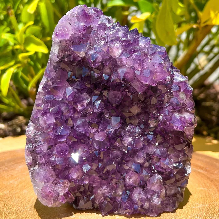 Magic Crystals Charm Necklaces Polished Cathedral Amethyst Cluster