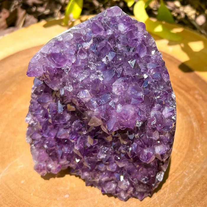 Magic Crystals Charm Necklaces Polished Cathedral Amethyst Cluster
