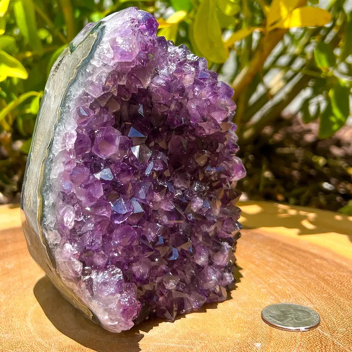 Magic Crystals Charm Necklaces Polished Cathedral Amethyst Cluster