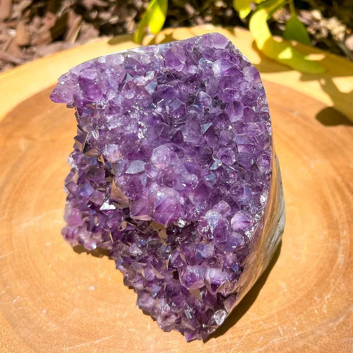 Magic Crystals Charm Necklaces Polished Cathedral Amethyst Cluster