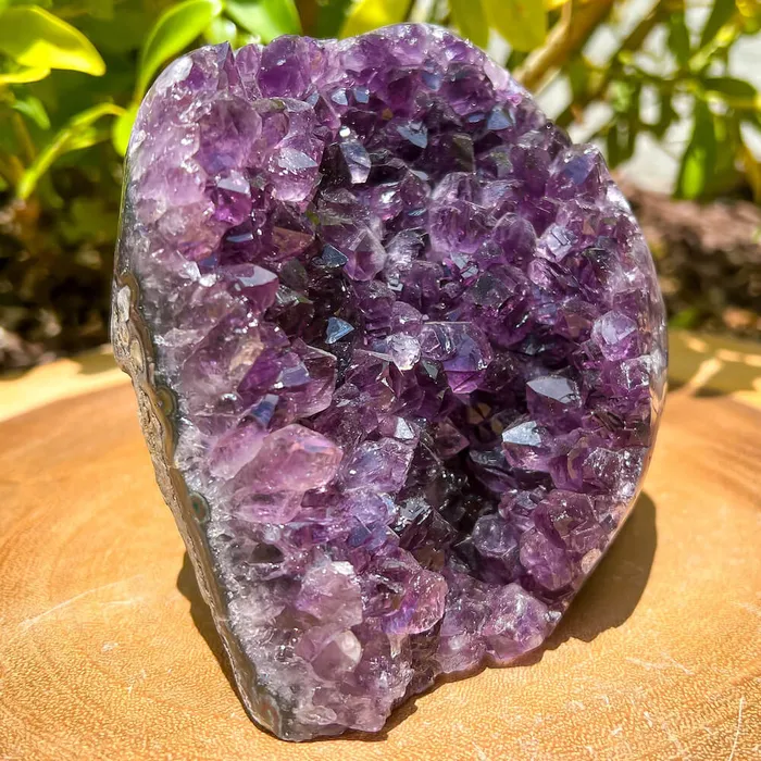 Magic Crystals Charm Necklaces Polished Cathedral Amethyst Cluster
