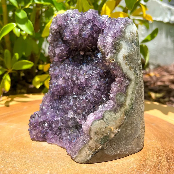 Magic Crystals Charm Necklaces Polished Cathedral Amethyst Cluster