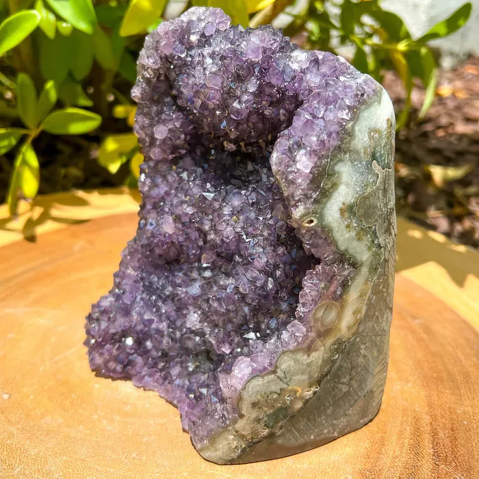 Magic Crystals Charm Necklaces Polished Cathedral Amethyst Cluster