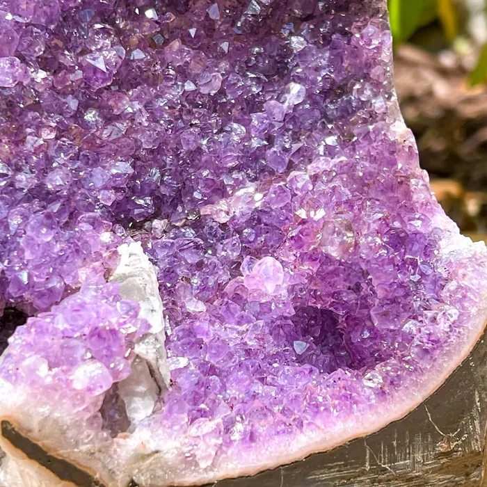 Magic Crystals Charm Necklaces Polished Cathedral Amethyst Cluster