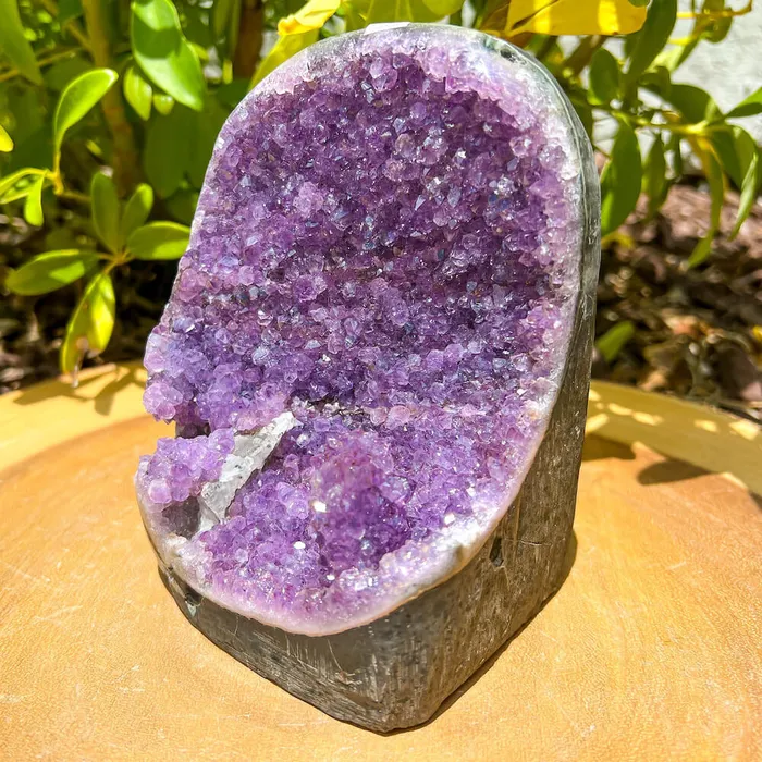 Magic Crystals Charm Necklaces Polished Cathedral Amethyst Cluster