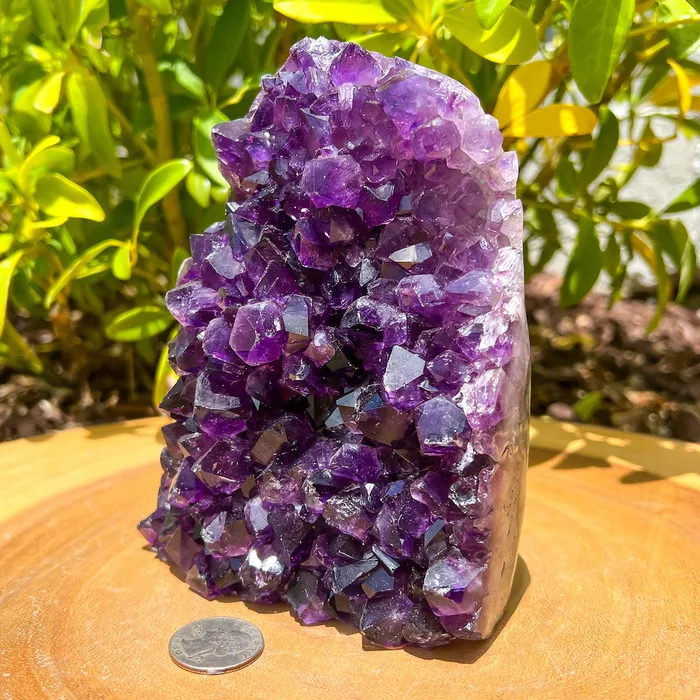 Magic Crystals Charm Necklaces Polished Cathedral Amethyst Cluster
