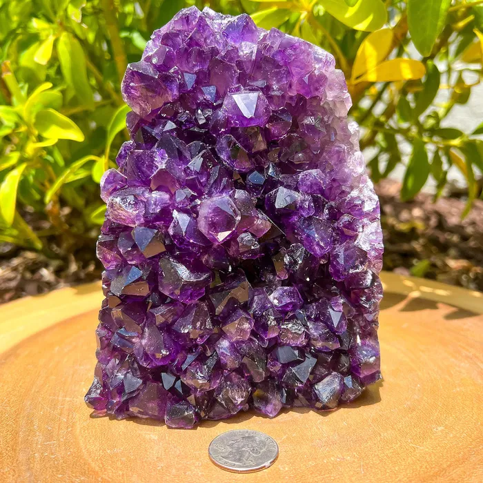 Magic Crystals Charm Necklaces Polished Cathedral Amethyst Cluster