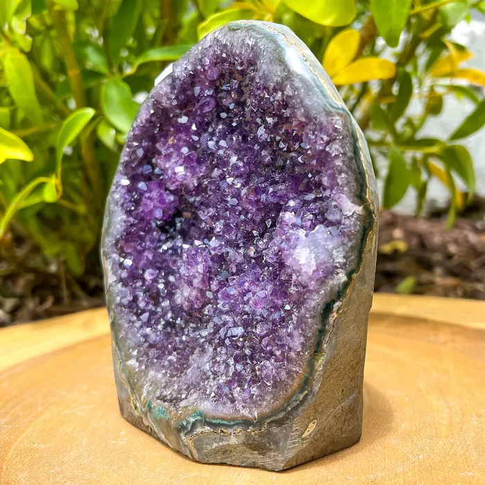 Magic Crystals Charm Necklaces Polished Cathedral Amethyst Cluster