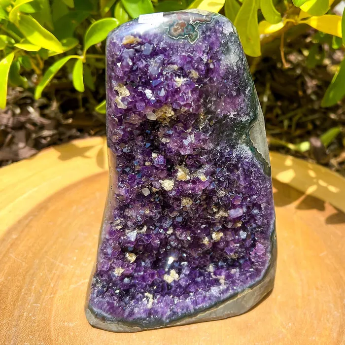 Magic Crystals Charm Necklaces Polished Cathedral Amethyst Cluster
