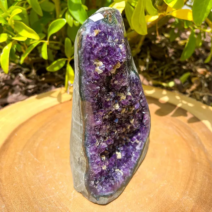 Magic Crystals Charm Necklaces Polished Cathedral Amethyst Cluster