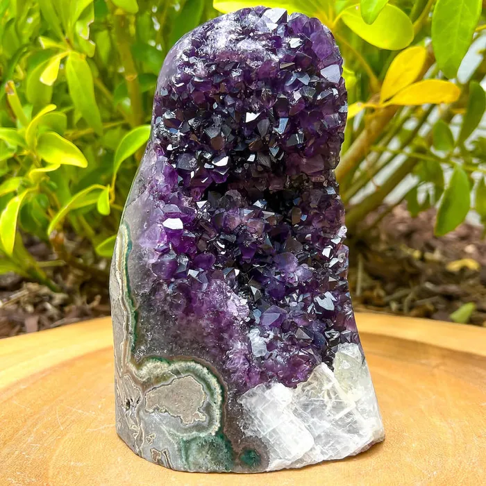 Magic Crystals Charm Necklaces Polished Cathedral Amethyst Cluster
