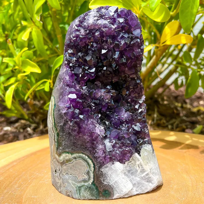 Magic Crystals Charm Necklaces Polished Cathedral Amethyst Cluster