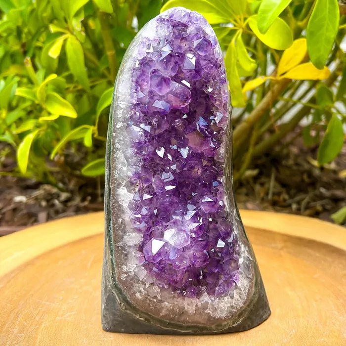 Magic Crystals Charm Necklaces Polished Cathedral Amethyst Cluster