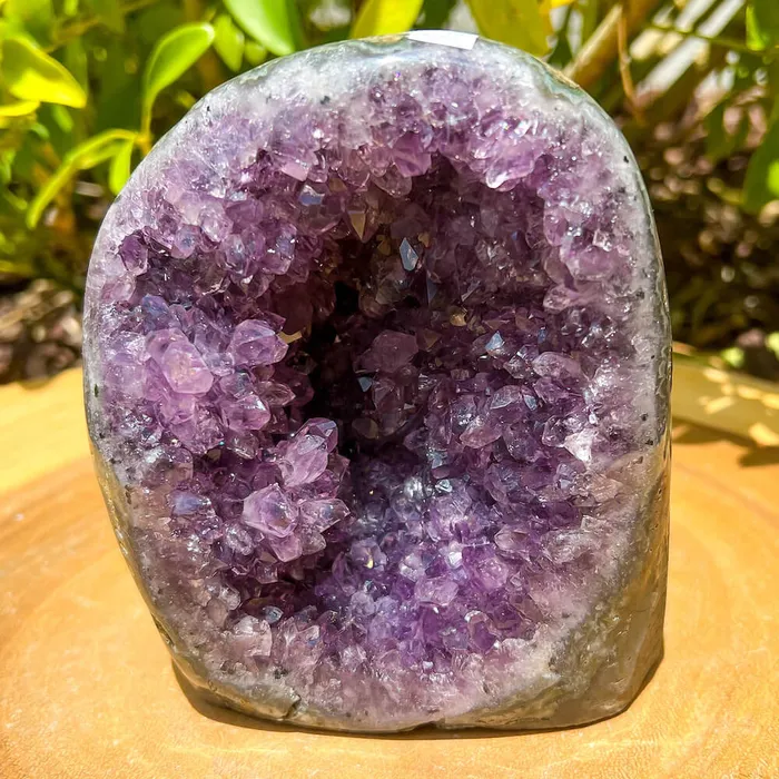Magic Crystals Charm Necklaces Polished Cathedral Amethyst Cluster