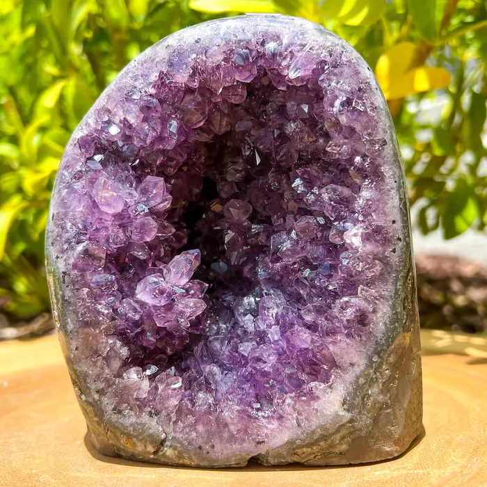 Magic Crystals Charm Necklaces Polished Cathedral Amethyst Cluster
