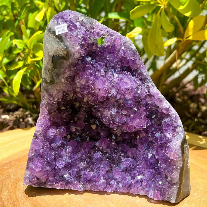 Magic Crystals Charm Necklaces Polished Cathedral Amethyst Cluster