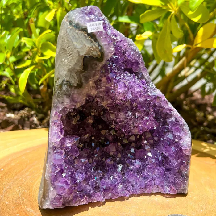 Magic Crystals Charm Necklaces Polished Cathedral Amethyst Cluster