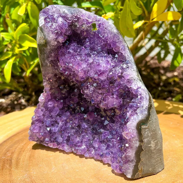 Magic Crystals Charm Necklaces Polished Cathedral Amethyst Cluster