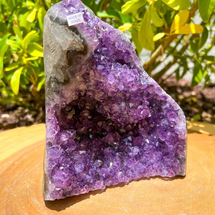Magic Crystals Charm Necklaces Polished Cathedral Amethyst Cluster