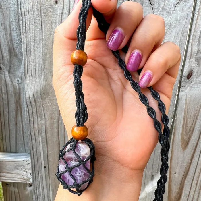 Magic Crystals Crystal Holder Adjustable Necklace Necklaces