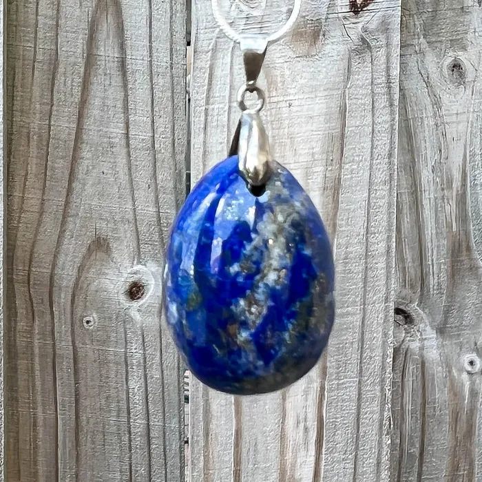 Magic Crystals Necklaces Grade A Genuine Lapis Lazuli Stone Free Form Necklace