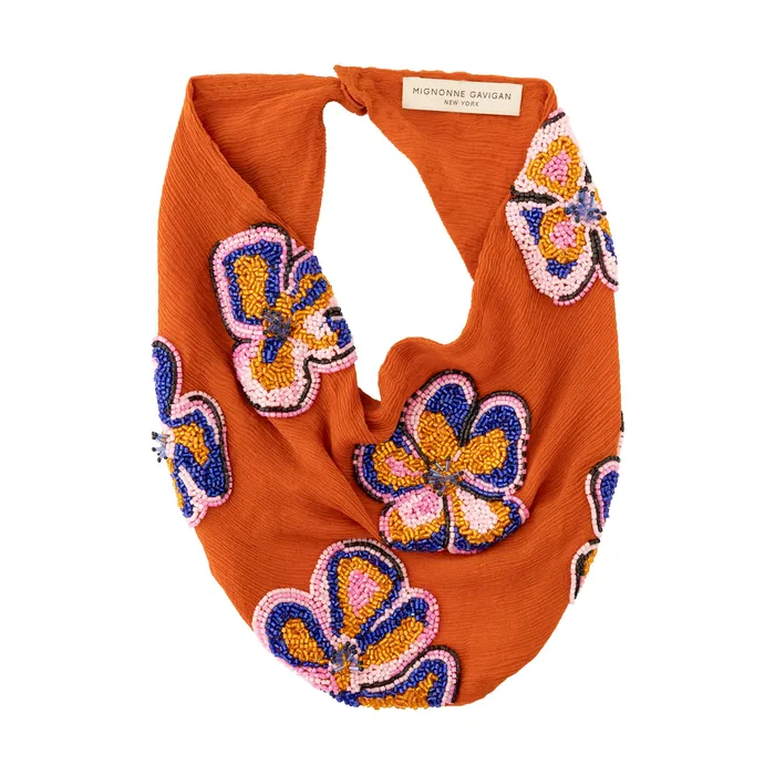 Mignonne Gavigan Necklaces Wooster Scarf Necklace Burnt Orange Mignonne Gavigan Necklaces Wooster Scarf Necklace Burnt Orange