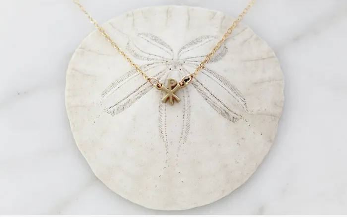 Necklaces Chi Rho Necklace TheLittleCatholic