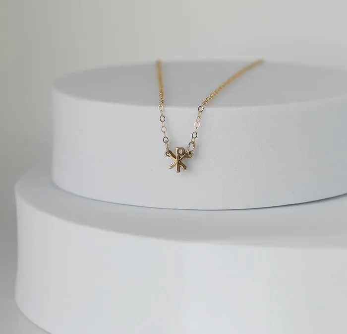 Necklaces Chi Rho Necklace TheLittleCatholic
