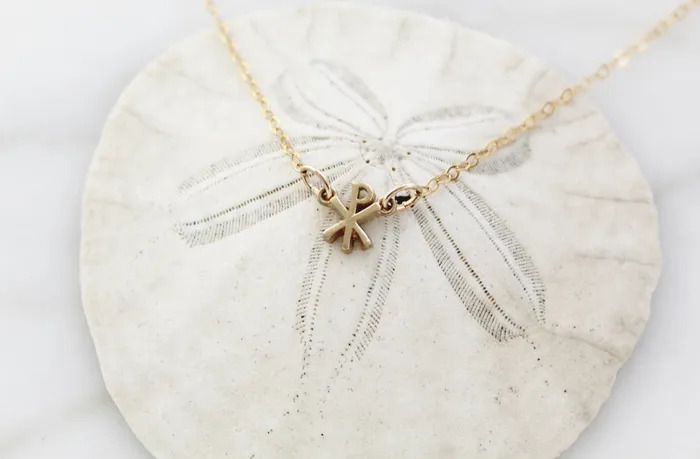 Necklaces Chi Rho Necklace TheLittleCatholic