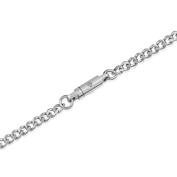 Necklaces Eternity Collars Chain Necklace with Locking Clasp Stainless Steel
