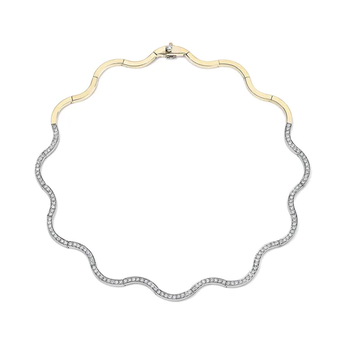 Necklaces For Future Reference Vintage Scalloped Diamond Necklace