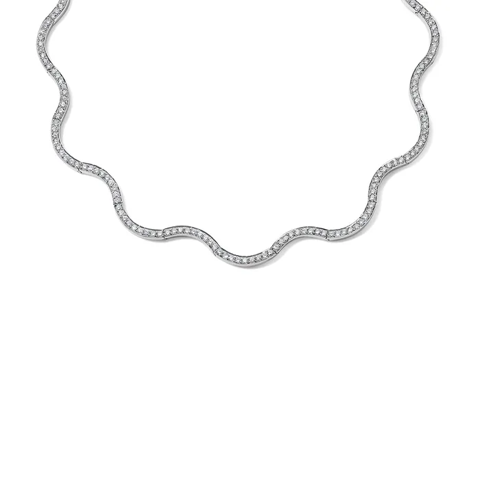 Necklaces For Future Reference Vintage Scalloped Diamond Necklace