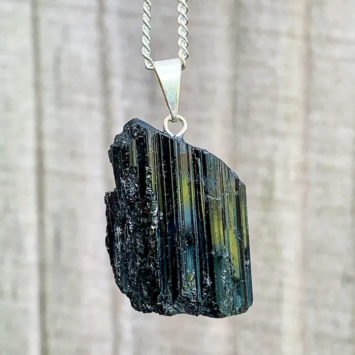 Necklaces Magic Crystals Black Tourmaline Pendant Necklace