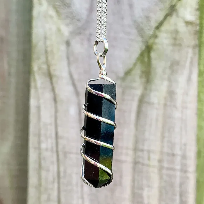 Necklaces Magic Crystals Black Tourmaline Pendant Necklace