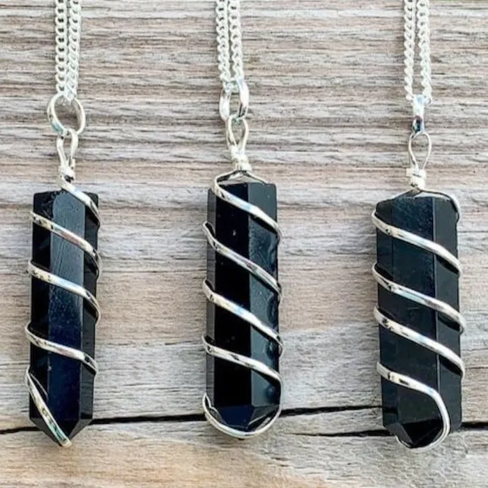 Necklaces Magic Crystals Black Tourmaline Pendant Necklace