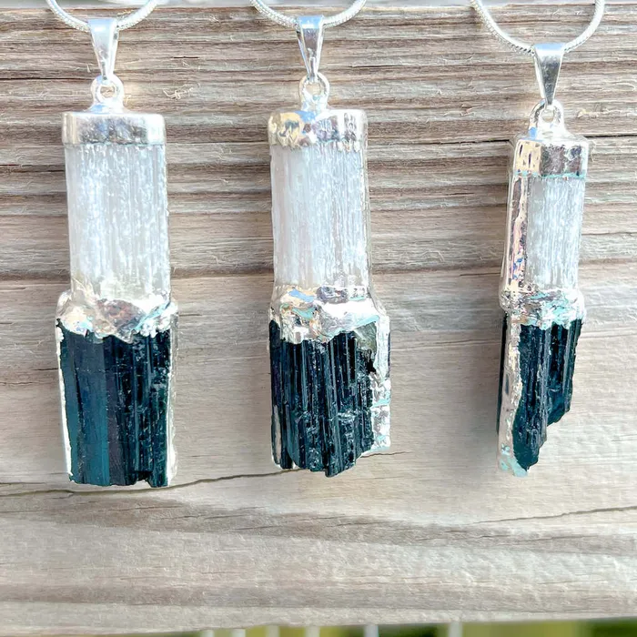 Necklaces Magic Crystals Black Tourmaline Pendant Necklace