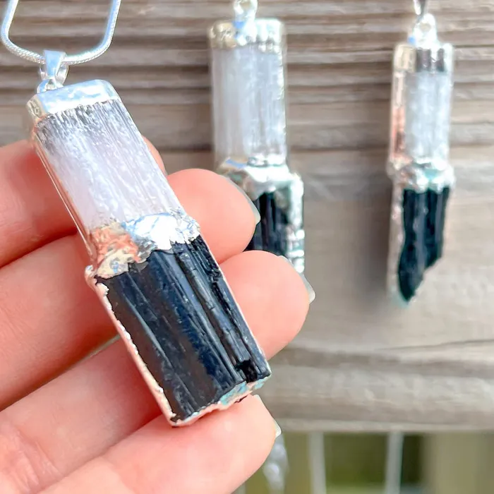 Necklaces Magic Crystals Black Tourmaline Pendant Necklace