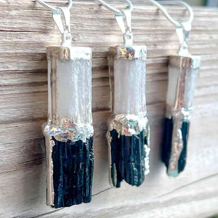 Necklaces Magic Crystals Black Tourmaline Pendant Necklace