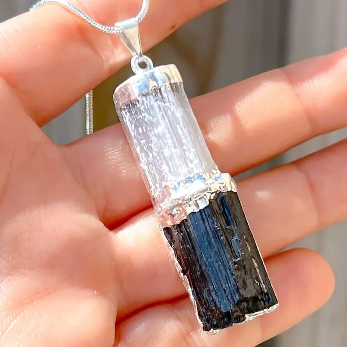 Necklaces Magic Crystals Black Tourmaline Pendant Necklace