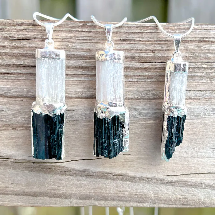 Necklaces Magic Crystals Black Tourmaline Pendant Necklace