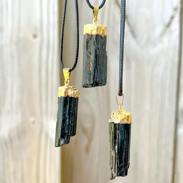 Necklaces Magic Crystals Black Tourmaline Pendant Necklace