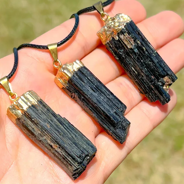 Necklaces Magic Crystals Black Tourmaline Pendant Necklace