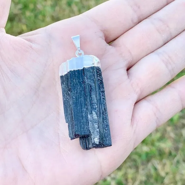 Necklaces Magic Crystals Black Tourmaline Pendant Necklace